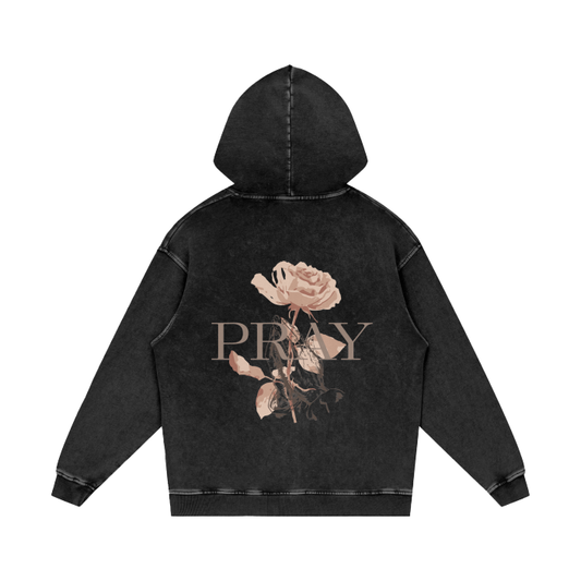 PRAY Hoodie - Charcoal Black